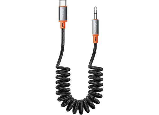 Mcdodo CA-0900 USB Type C to 3.5mm AUX Jack Coil Cable Castle Series 1.8m